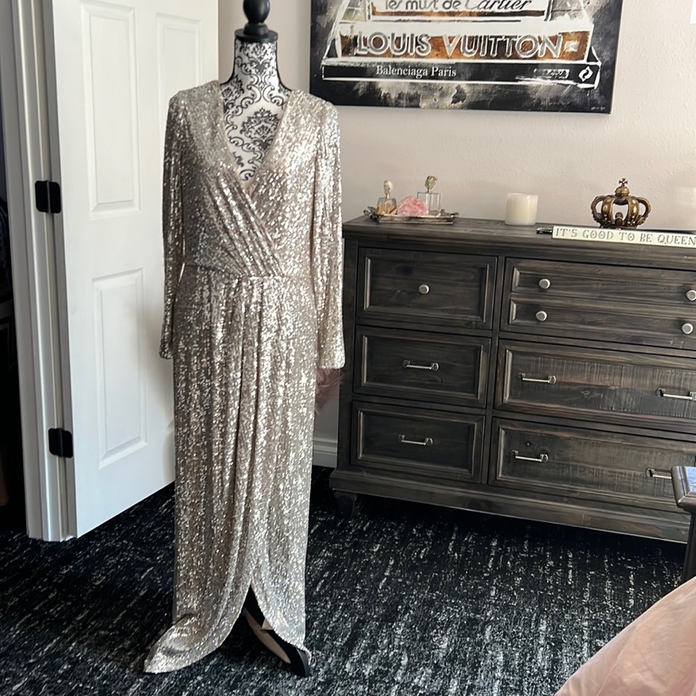 Xscape Sequined Gown